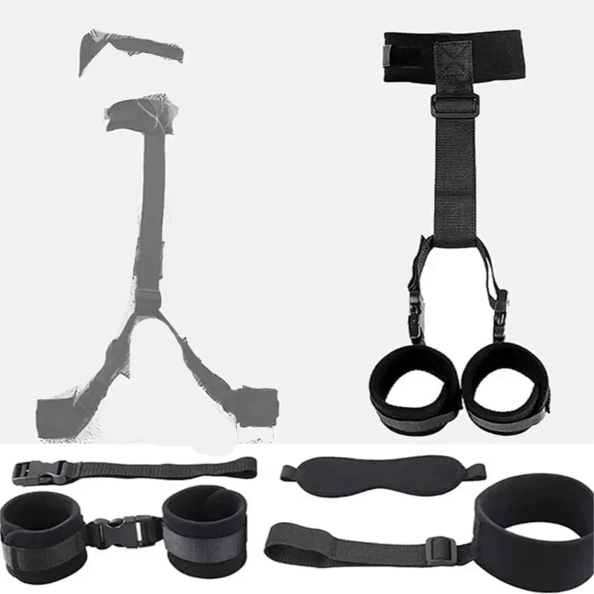 BDSM Adult Sex Toy Kits Sets for Sexy Games Bondage Mask Set Feather Handcuffs Ankle Cuff Restraints for Couple Sexual Aids 18+