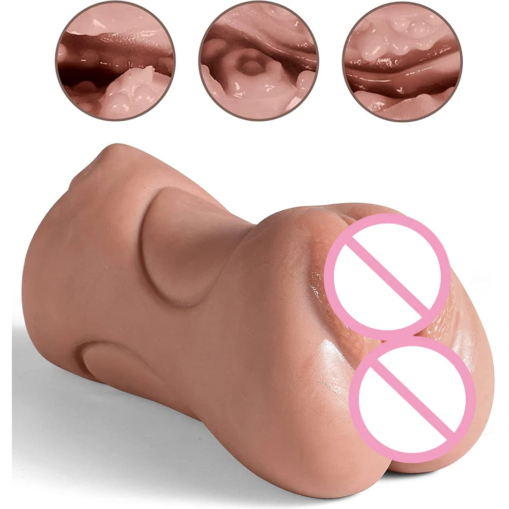 3 IN 1 Sex Toys Masturbation For Men Deep Throat Artificial Real Pussy Oral Male MasturbatorBlowjob Realistic Rubber Vagina 18