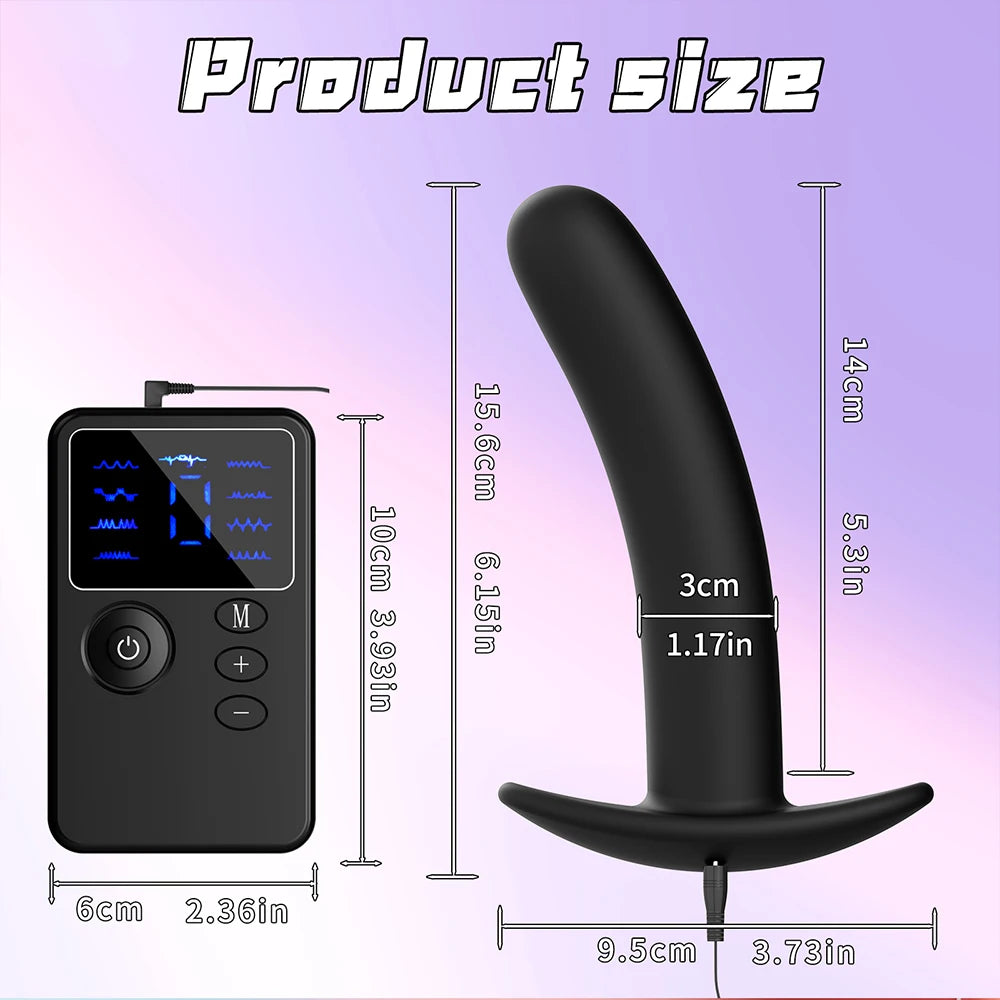 BDSM E-Stim Anus vagina Dilator Men Prostate Massage Sex Toy For Women Electric Shock Pulse Silicone Anal Plug Big Butt Plug Men