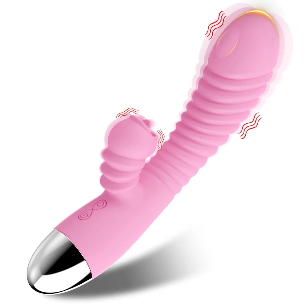 Licking Vibrator Sex Toys for Women Rabbit Dildos Powerful Vibration G-Spot & Clitoral Stimulator Female Sex Machine Adult