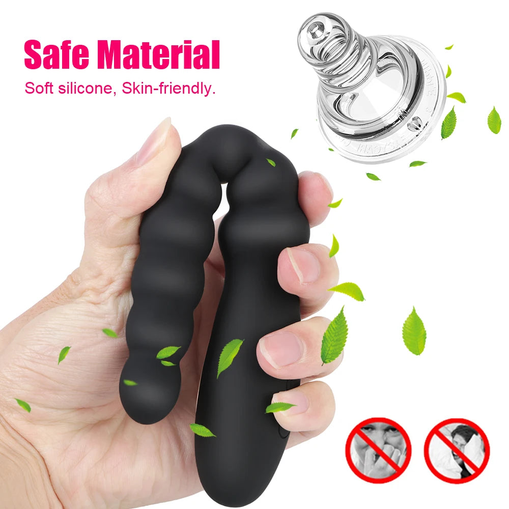 Sex Tools For Couples Butt Plug Anal Plug Silicone Anal Dildo Unisex Sex Toys For Women Men 10 Speed Dual Motor Vibrators
