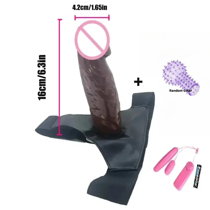 Strap On Dildos Anal Penis Hollow Double Penis double Strapon Harness Belt for Man adult Sex Toys For Woman Gay Wearable Lesbian