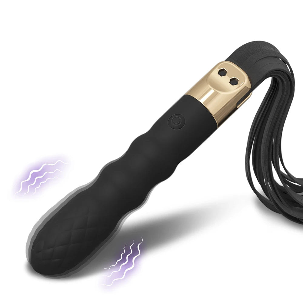 BDSM Leather Sex Whip Adults Anal Vibrator G Spot Massage SM Paddle Adult Play Bedroom Spanking Restraint Bondage Role Play 18+