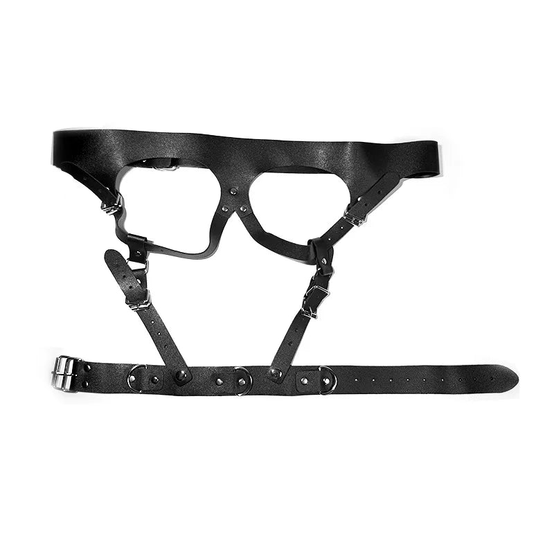 BDSM Adjustable Handcuffs Leg Cuffs PU Collar， Bra， Couple Toys BDSM Training Bondage Sex Toys SM Slave Props for Men and Women