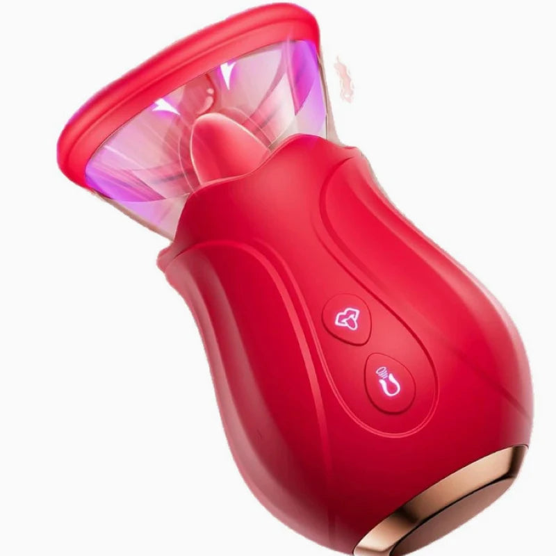Rose Toy - AI APP Adult Toys for Women 7 Sucking & 10 Tongue 360° Licking & Vibrating, Rose Sex Toy Vibrators for Clit Nipple