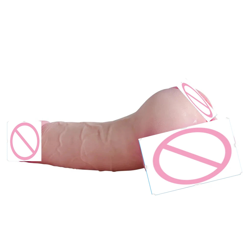 dildo shemale adult sex toy unisex masturbator toy for lying on bed
