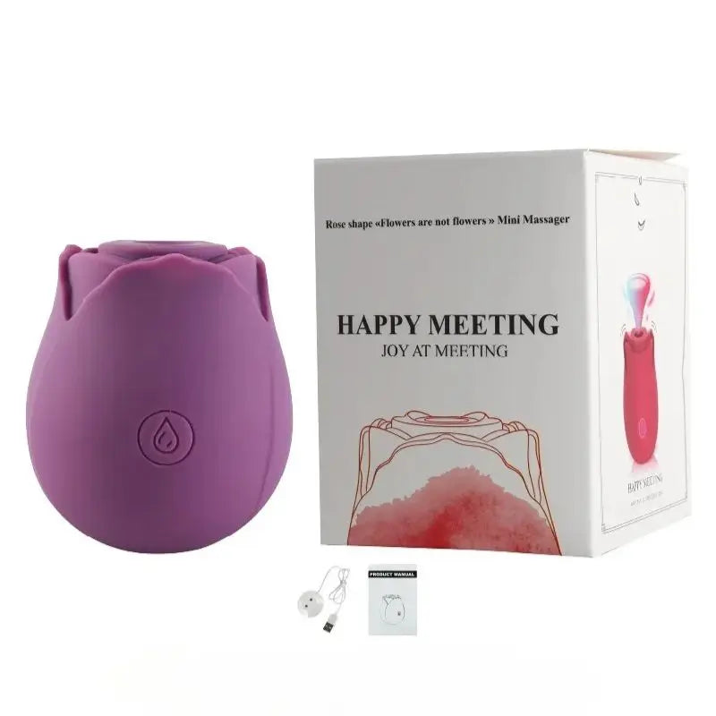 Sucking Rose Vibrator Toy for Women Masturbation Vacuum Stimulator Oral Nipple Clit Sucker Female Sex Toy Goods for Female Adult