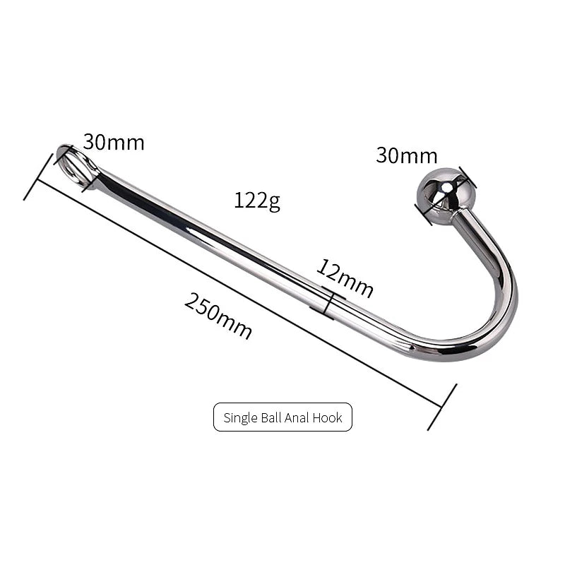 BDSM Alternative Sexual Couples Kit Metal Anal Hook Harness Necklace Bondage Handcuffs Sex Toys for Women Sadomasochism Accessor
