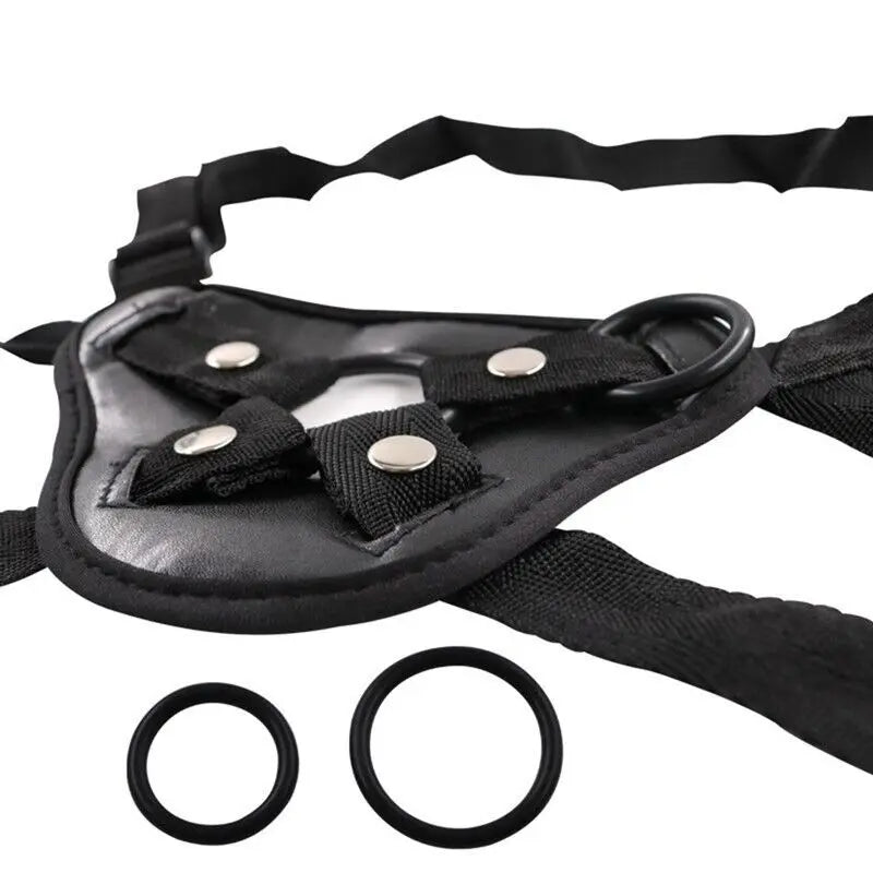Strap on Dildo Harness Lesbian Adult Sex Toys for Women Men Pegging Dildo Adjust Waist Thigh Soft Nylon Vegan Leather Belt Toys