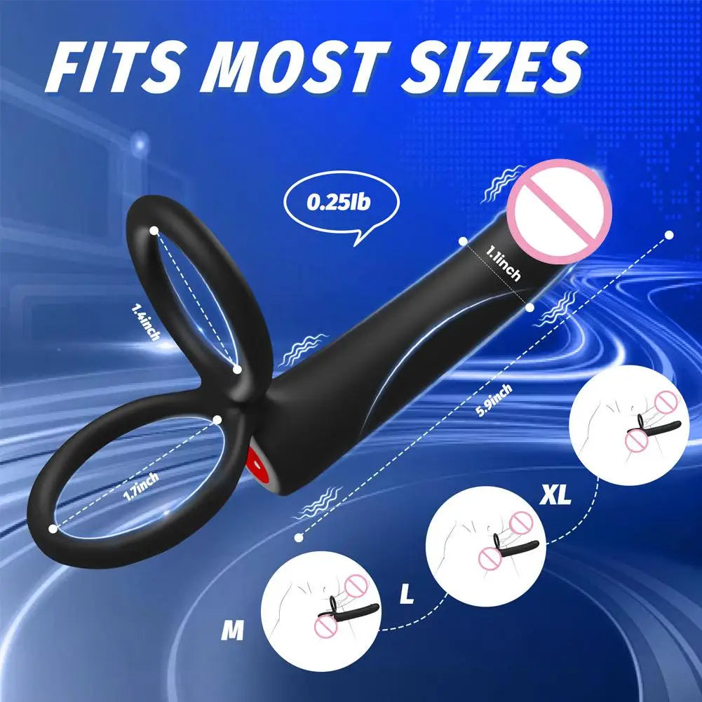 Male Woman Double Penetration Dildo Penis Vibrator Anal Plug Butt Plug Sex Ring G Spot Massager For Couples Adults Sex Toys 18+