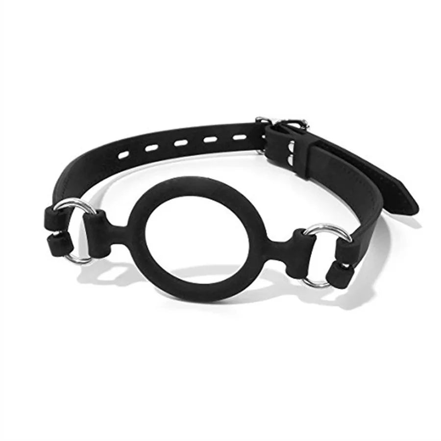 BDSM Bondage Dildo Fetish Double Ended Gagging Mouth Sex Toys For Couples Medcial Silicone Adult Game Open Mouth Oral Dildo Gag