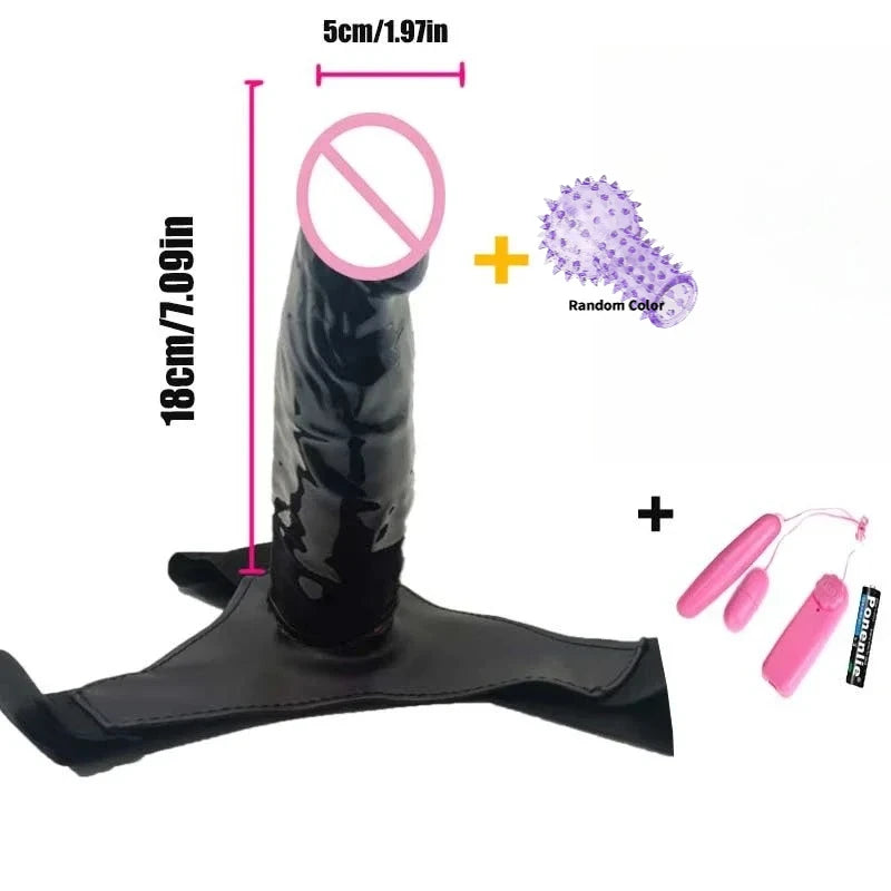 Strap On Dildos Anal Penis Hollow Double Penis double Strapon Harness Belt for Man adult Sex Toys For Woman Gay Wearable Lesbian