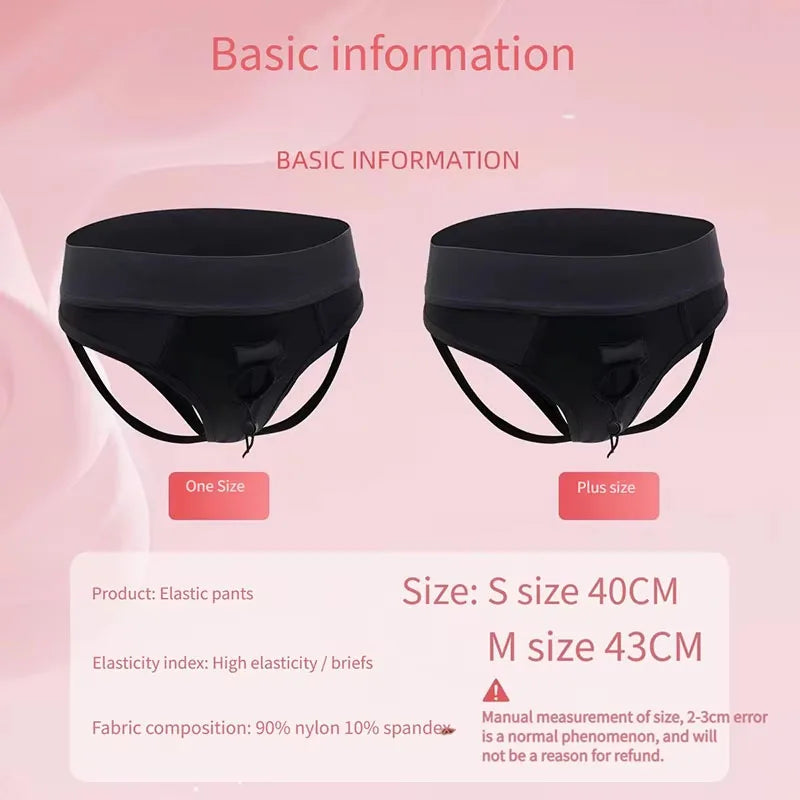 Silicone Strap On Dildo Panties, Realistic Harness Underwear with Removable Dildo for Women Lesbian Couples, Adjustable Strap-on