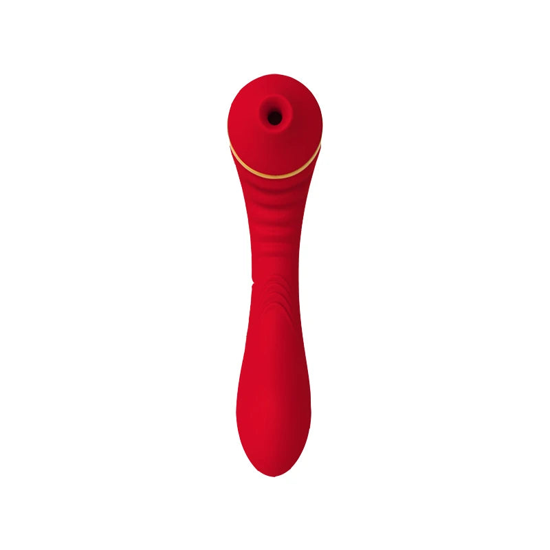 2 in 1 Female Sex Toys Clitoral Nipple Anal G-Spot Double Stimulation Vibrating Masturbator Sucking Adult Toy for Women 18+