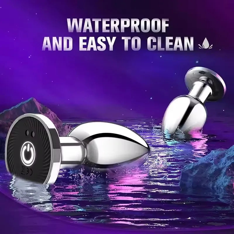 BDSM Remote control electric anal plug butt plug, magnetic charge,G-spot masturbation, Passionate party dance, adult pleasure, a