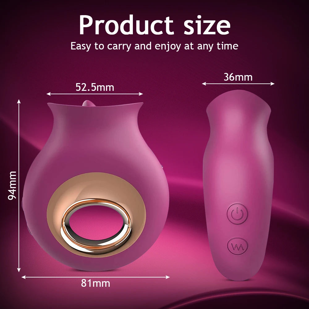 Sexy Tongue Licking Vibrator G Spot Dildo Clitoral Nipple Stimulator Oral Sex Tongue Pussy Vagina Sex Toy Women Suitable For 18+