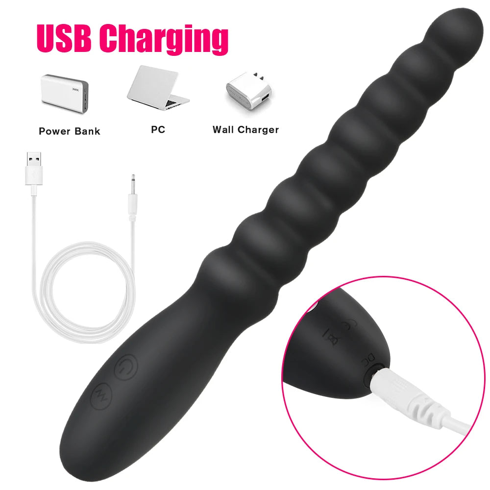 Sex Tools For Couples Butt Plug Anal Plug Silicone Anal Dildo Unisex Sex Toys For Women Men 10 Speed Dual Motor Vibrators