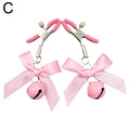 Sexy Bow Adjustable Nipple Clamp Breast Small Bell Adult Fetish Flirting Teasing Sex Toys For Couples Flirting Sex Toy