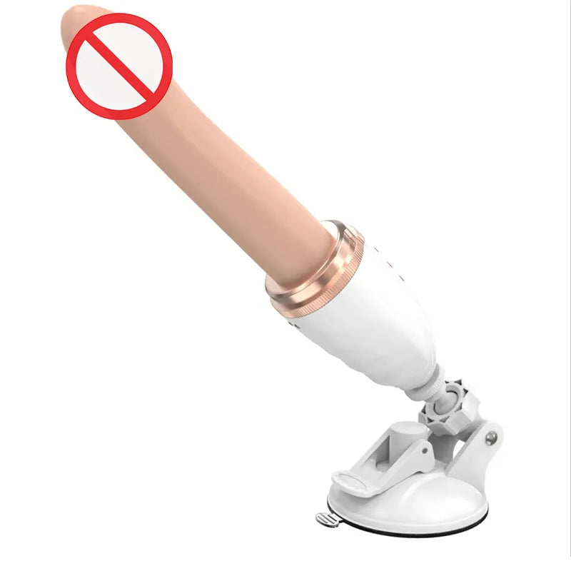 Female Masturbator Dildo Vibrator G-spot Clitoral Anal Orgasm Stimulation Automatic Retractable Massager SM Adult Sex Toy