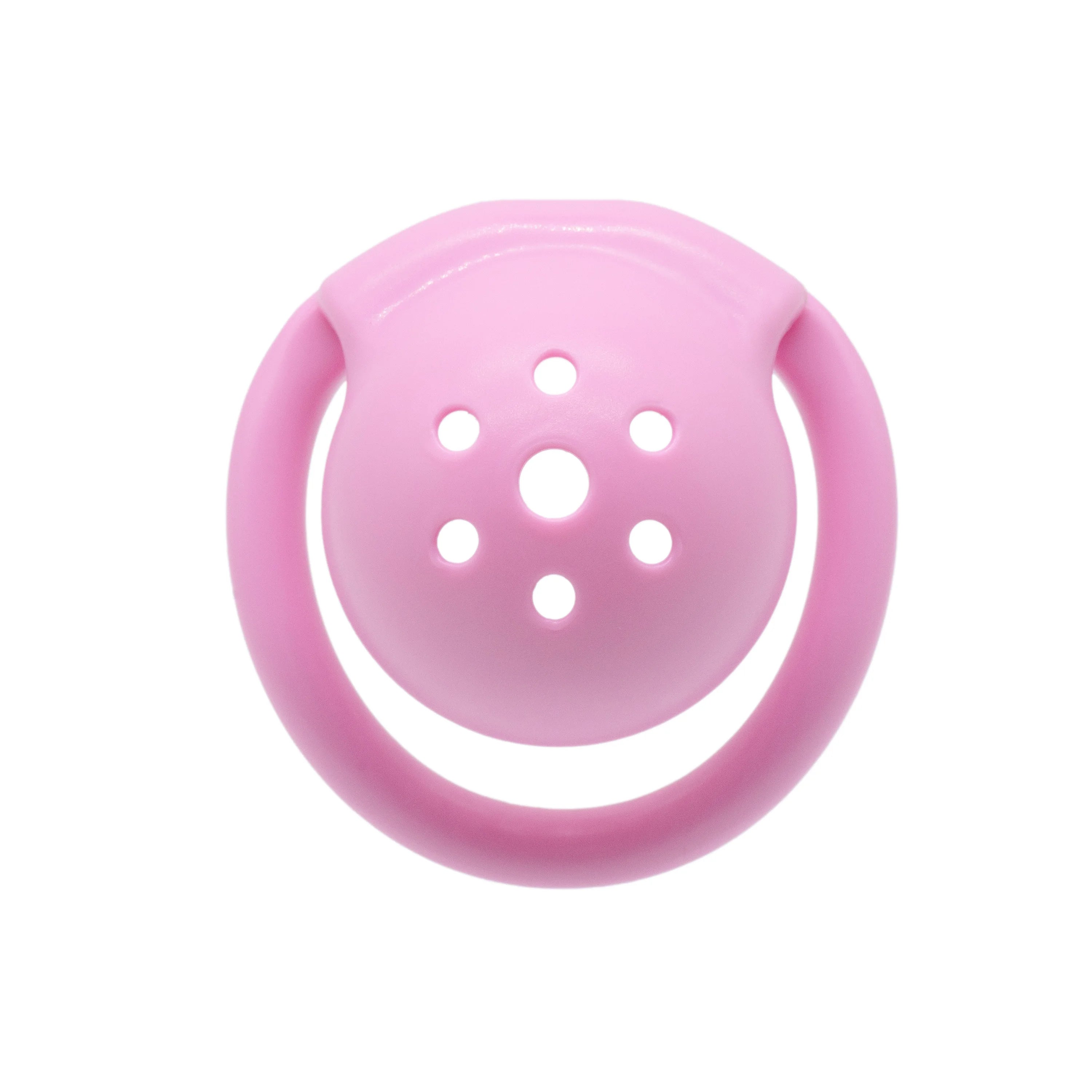 "Flat Chastity Cage with Embedded Lock - Male CB Device for BDSM Penis Restraint"