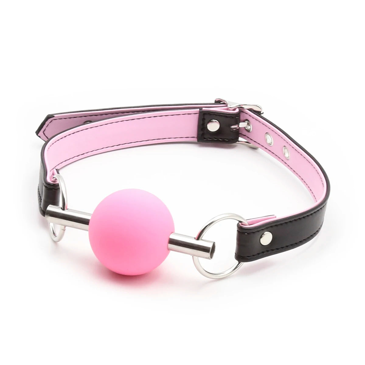 BDSM Ball Gag for Submissive Silicone Slave Throat Mouth Open Gags PU Leather Harness,Bondage Restraints,Sex Toys for Couples