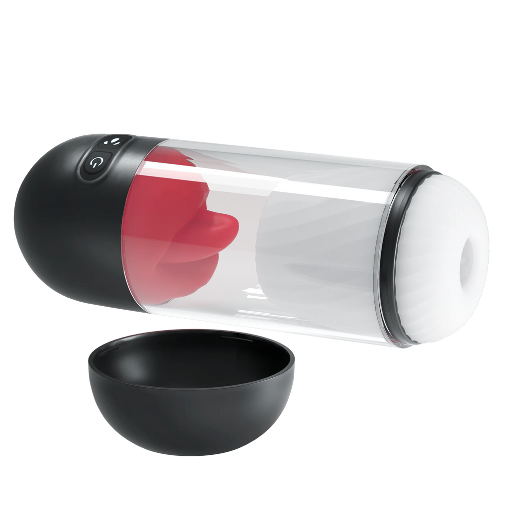 Male Masturbator Sex Toys for Men Penis Vibrator with APP Penis Pump with 9 Vibrating & 360° Tongue Licking Adult Sex Product
