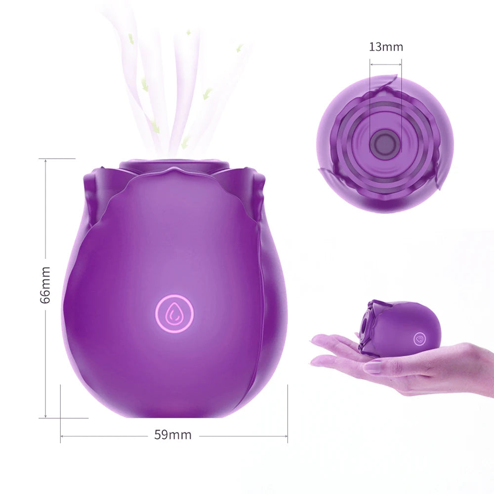 Sex Toys Rose-Sucking Vibrator for Women Nipple Clitoral Massager Stimulator Masturbator Adult Products Vibration Adult Toys