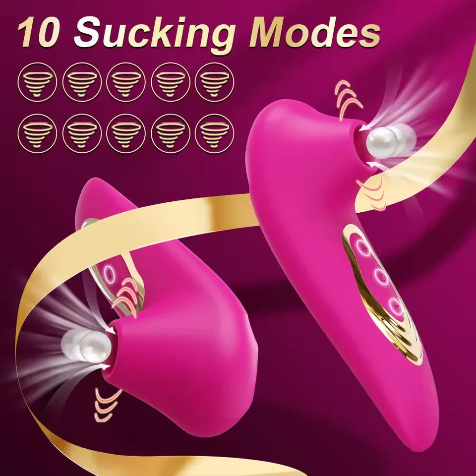 Vagina Sucking Vibrator Sex Toy for Woman Oral Tongue Blowing Suction Clitoris Stimulator Masturbator Erotic Sex Toys for Adults