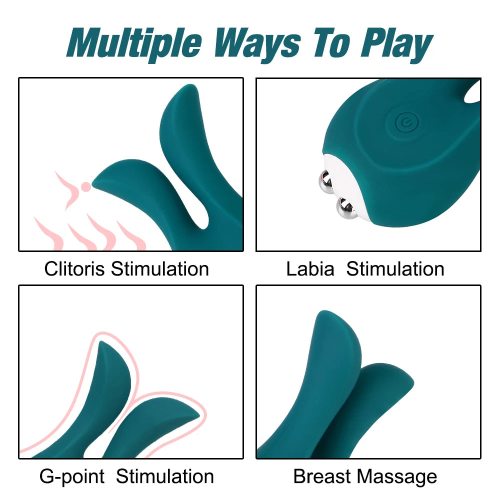 Sex Toy for Women Men Cute Rabbit Vibrator Female Masturbation Breast Nipple Clitoris Stimulator G-spot Vaginal Massager