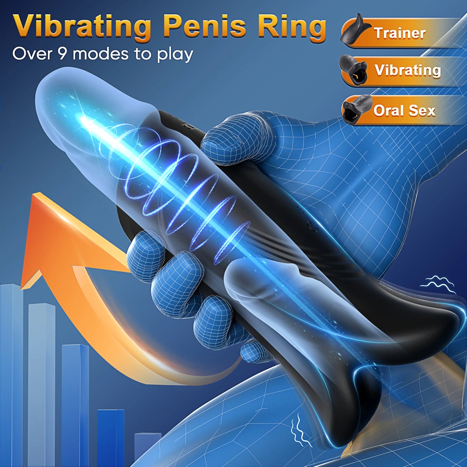 Adult Sex Toys Vibrating Male Masturbator Glans Vibrator Electric Penis Massager Delay Trainer Exerciser Vibrations Stimulator