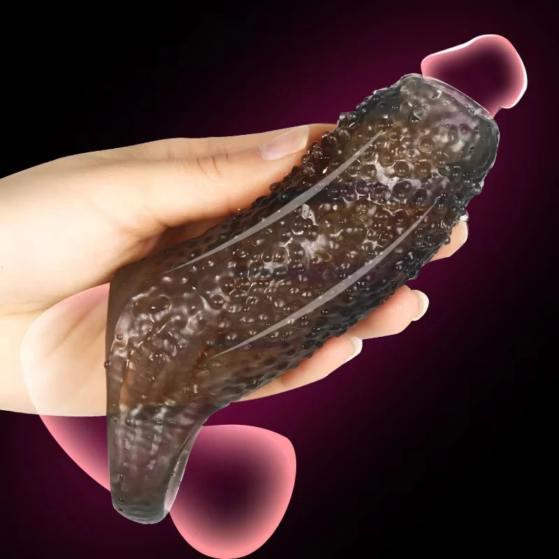 Delay Ejaculation Penis Sleeve Extender Sex Delay Penis Extension Anal Plug Sex Toys For Men No Vibrator For Women Sex Products