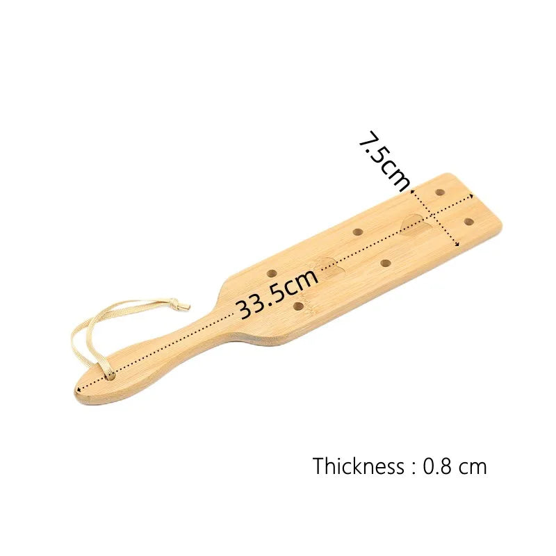BDSM Spanking Toys with Smooth Surface Light Play Bamboo Wood Paddle Whip for Fetish Flogger Slave Fantasy Adult Erotic Sex Shop