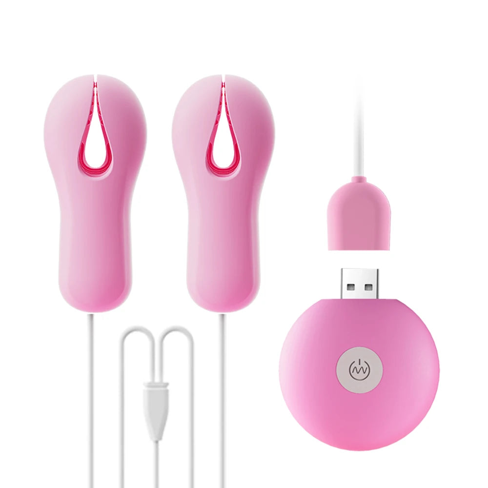 Sex Toy Electric Wearable Nipple Clip Vibrator Erotic Tease Nipple Breast Masturbator G-spot Massage Stimulator Female Adult Toy