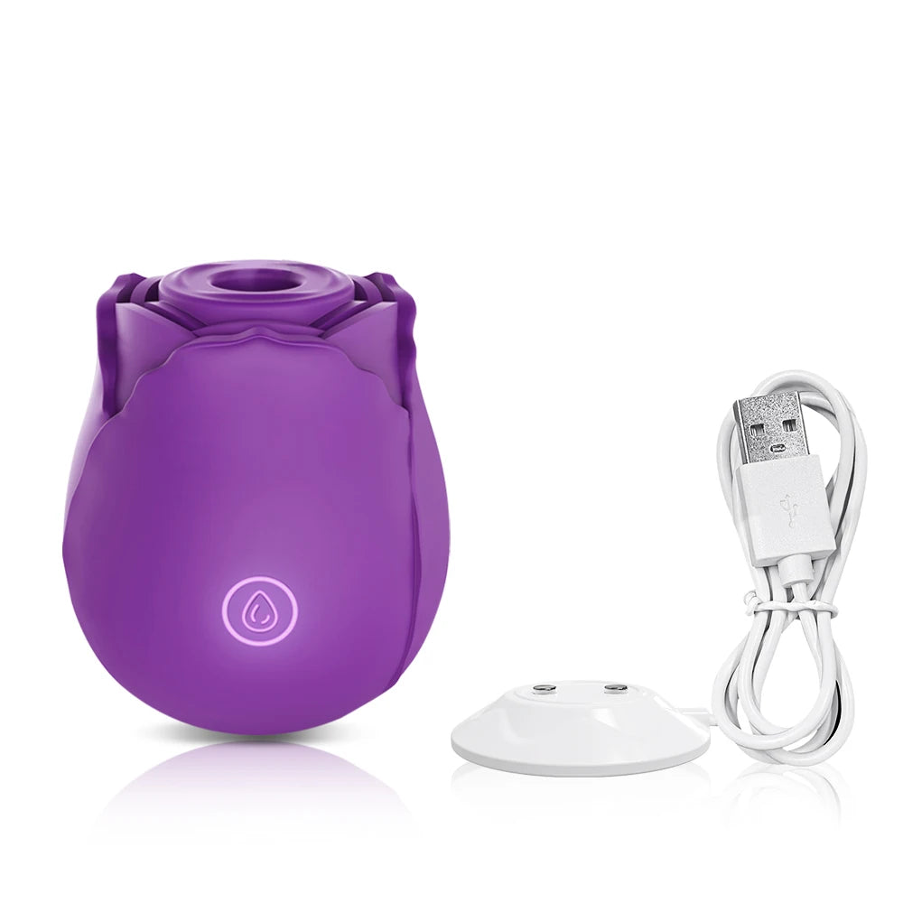 Sex Toys Rose-Sucking Vibrator for Women Nipple Clitoral Massager Stimulator Masturbator Adult Products Vibration Adult Toys
