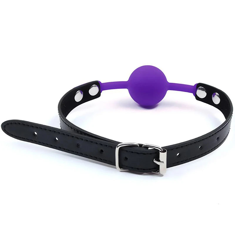 Hot！4 Colors Soft Silicone Gag Ball Woman Sexy Gag Oral Fetish Sex Toys For Couples Oral Fixation Bondage Restraints Erotic Toy