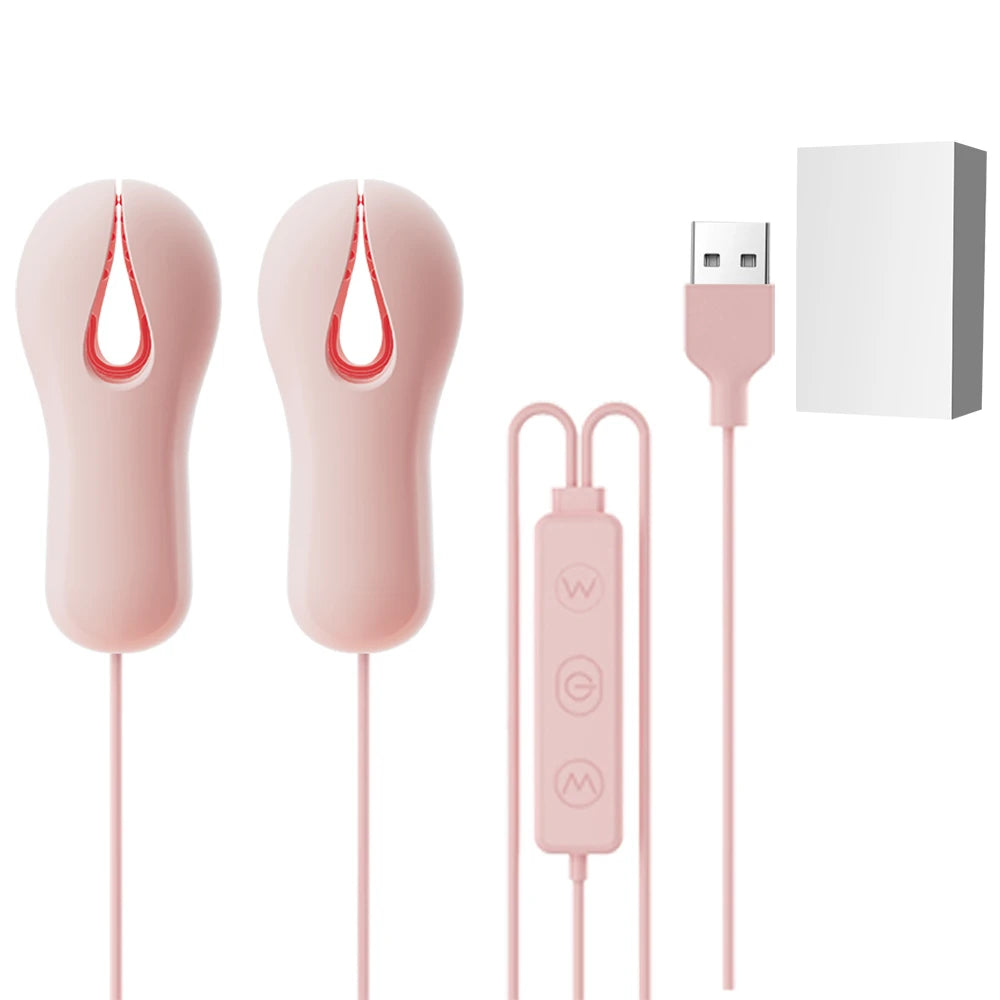 Sex Toy Electric Wearable Nipple Clip Vibrator Erotic Tease Nipple Breast Masturbator G-spot Massage Stimulator Female Adult Toy