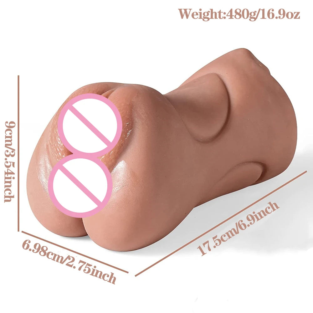 3 IN 1 Sex Toys Masturbation For Men Deep Throat Artificial Real Pussy Oral Male MasturbatorBlowjob Realistic Rubber Vagina 18