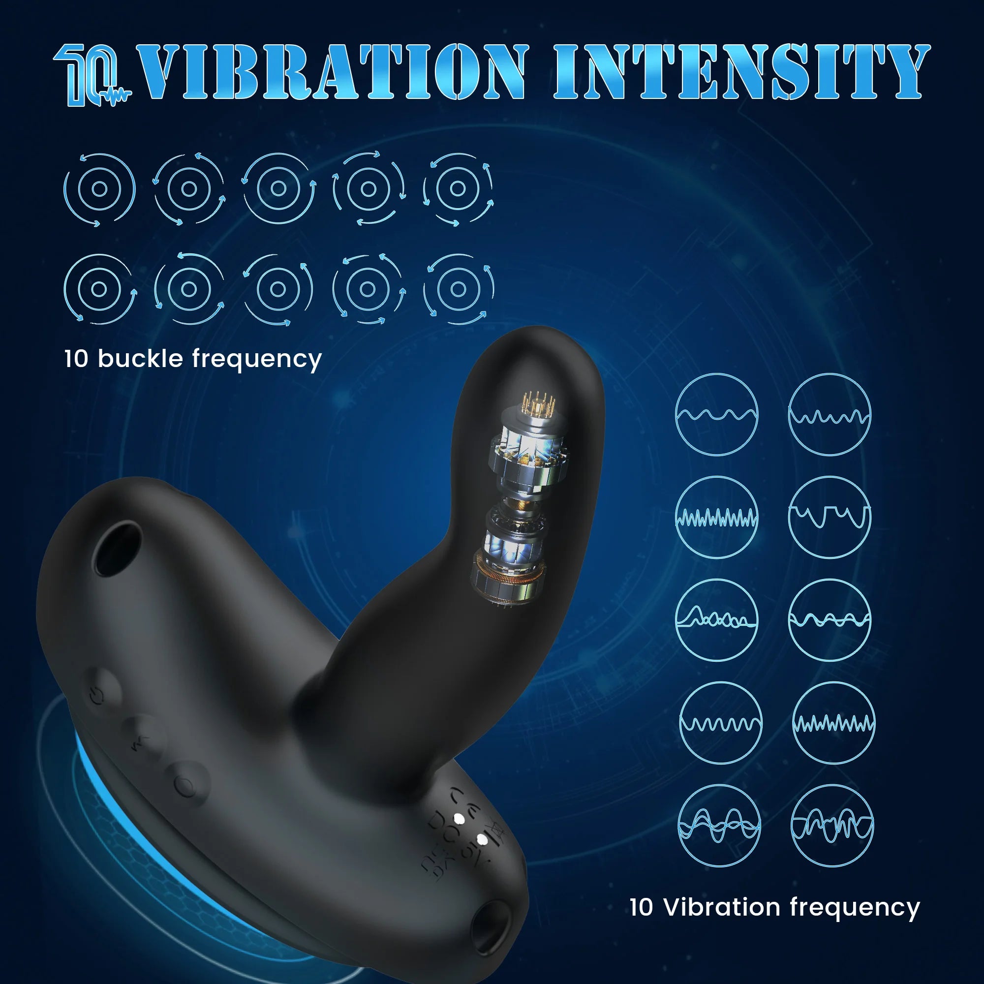 Strap On Dildo Anal Vibrator With Suction Cup Swing Prostate Massager for Men Wiggle Butt Plug Stimulator Sex Toy for Couples