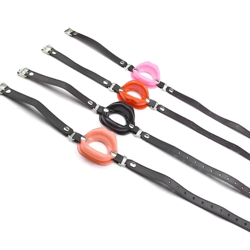 Sex Slave Cock Sucker Mouth Gag Erotic Toys Sexy Lip Oral Sex Gag Bondage Restraints Fetish BDSM Slave Adult Sex Toy For Couples