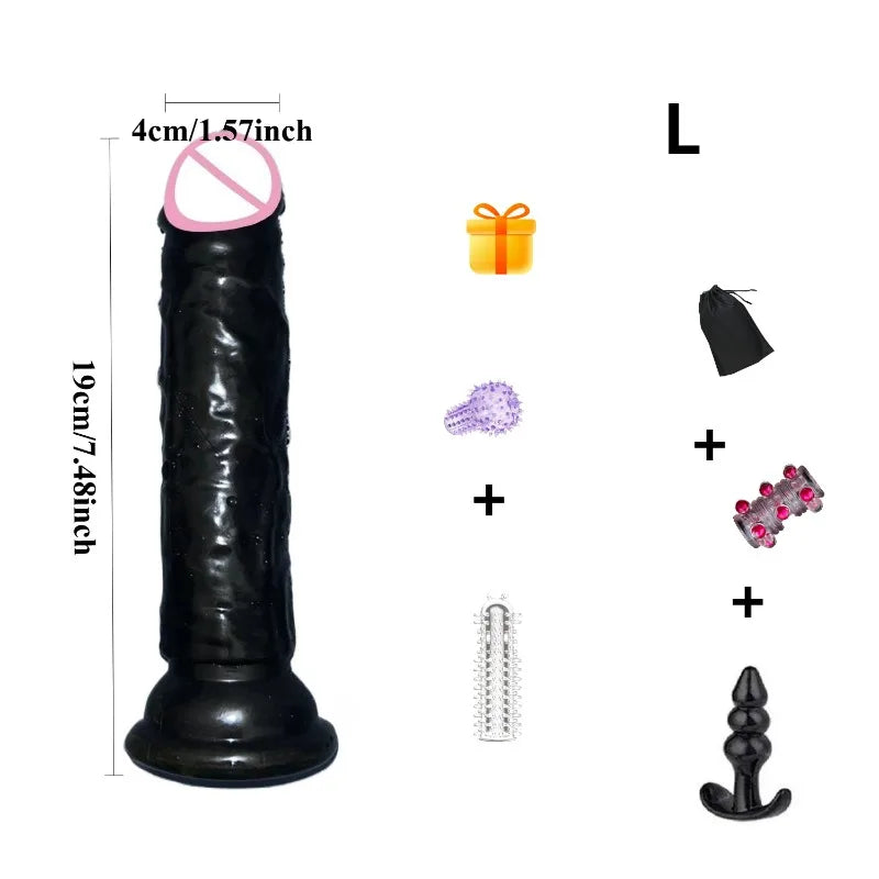 Adult Sex Toys Dildo Adults Fun Jelly Dick Suction Cup Pussy Butt Plug Anal Masturbator Realistic Dildos Safer Sex Products 18+