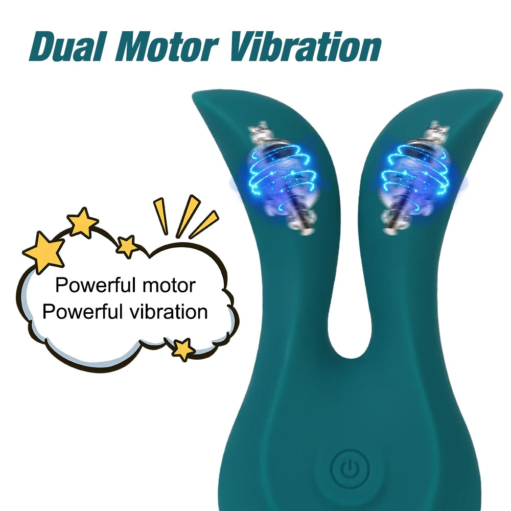 Sex Toy for Women Men Cute Rabbit Vibrator Female Masturbation Breast Nipple Clitoris Stimulator G-spot Vaginal Massager