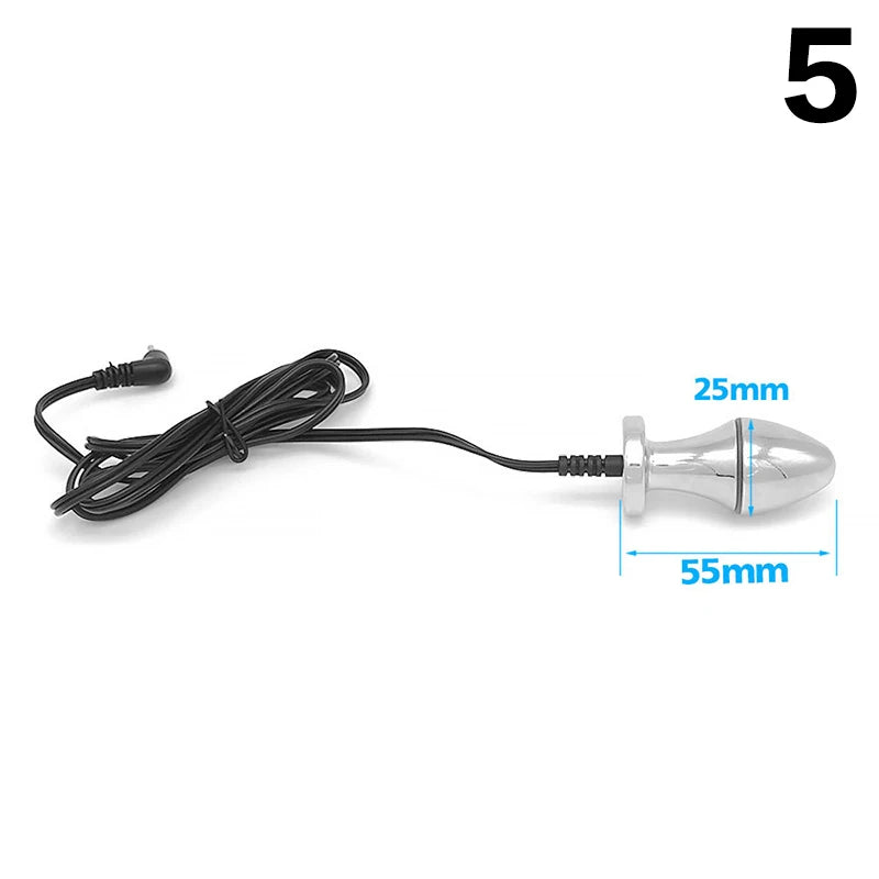 Sex Toys Electric Shock Anal Bead Butt Plug Prostate Massage Adult Sex Toys For Men Gay Women BDSM Clitoris Vagina Stimulation