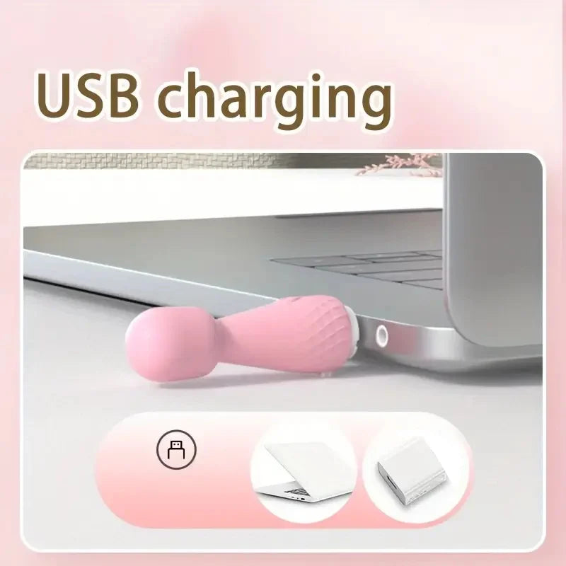 An ultra-mini sex toy for pleasure, featuring a freely rotatable head, lightweight and portable design, and 10 vibration modes