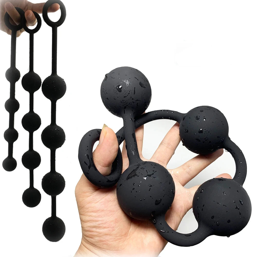 Bdsm Silicone Large Anal Beads Anal Balls Adult Sex Toys For Couple Woman Gay Men Anus Masturbation Butt Plug Prostate Massager