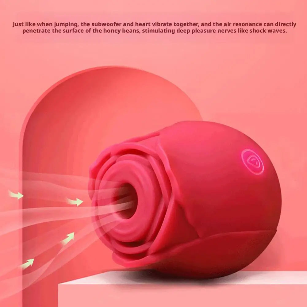 Sucking Vibrator Rose Sex Toy for Women 10 Speed Vibrator Automatic Adult Sex Toy Tongue Licking Rose Flower Vibrator Massager