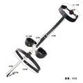 BDSM Anal Hook Bondage Kit Stainless Steel Metal Leather Handcuffs Ball Gag Mouth Gag Behind Back Restraints Couples SM Play
