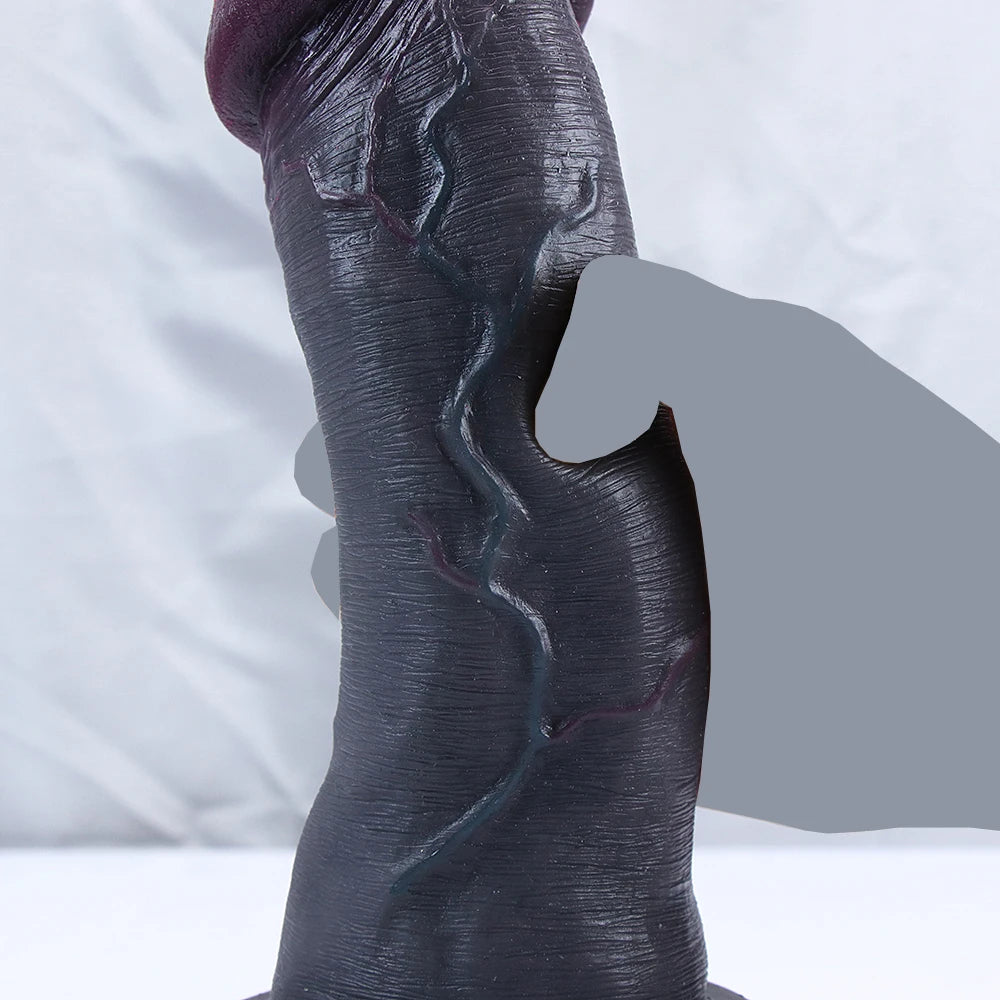 Realistic Dildos Dark Big Glans Soft Penis Dick Adults Vagina Anal Sex Toys Cock Suction Cup Faloimetaor Sexyshop For Women Man
