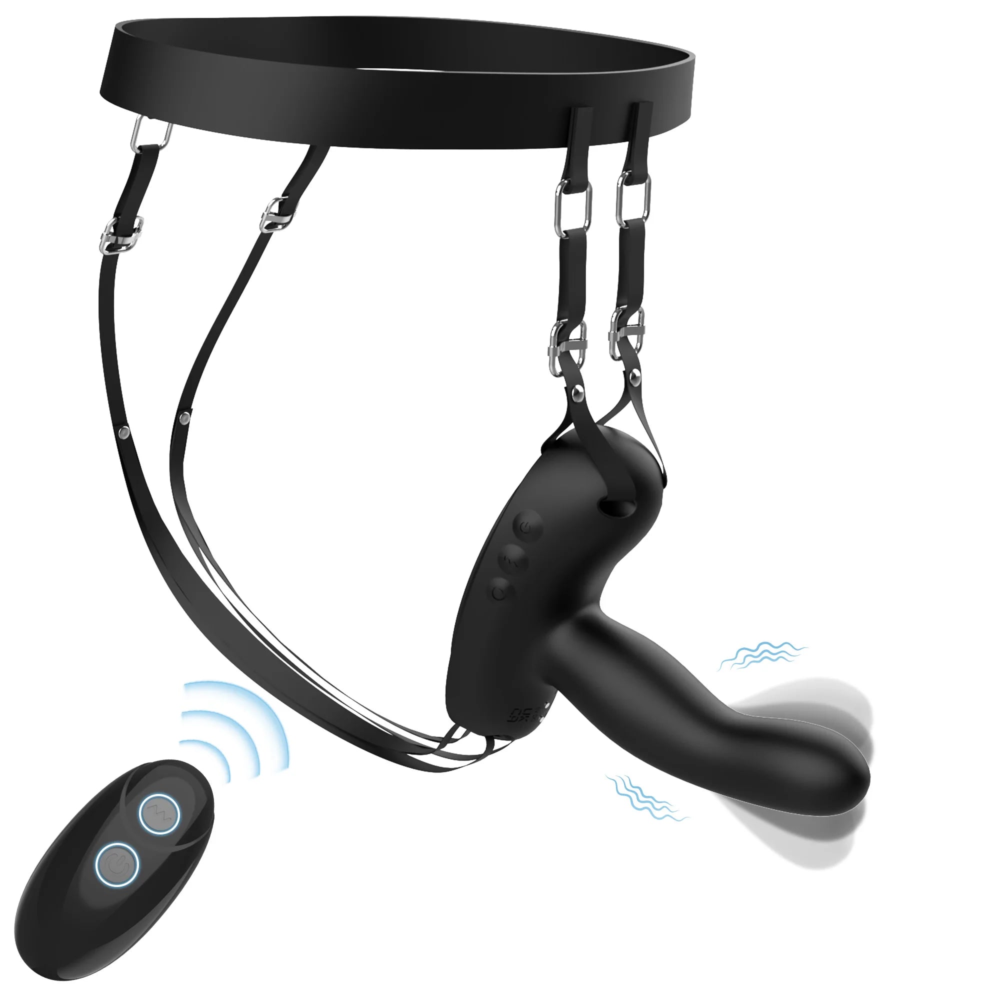 Strap On Dildo Anal Vibrator With Suction Cup Swing Prostate Massager for Men Wiggle Butt Plug Stimulator Sex Toy for Couples