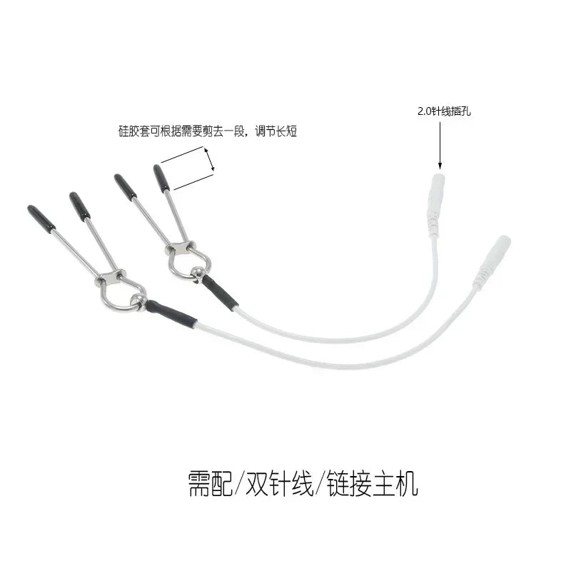 BDSM Fetish Sex Toys Electric Shock Adult Sex Toys Nipple Stimulator Electric Shock Nipple Clamps Full Body Massage SM Electric