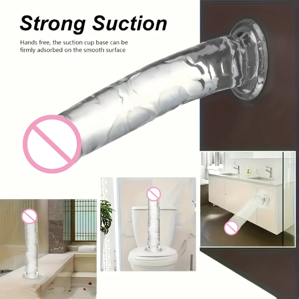 Adult Sex Toys Silicone Realistic Dildo Suction Cup Dick Waterproof Masturbators Soft  Sex Toys for Women Female Massager Porn